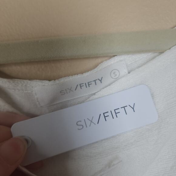 Six Fifty Take My Hand Long Sleeve Knit Top in White Size S - Picture 7 of 9